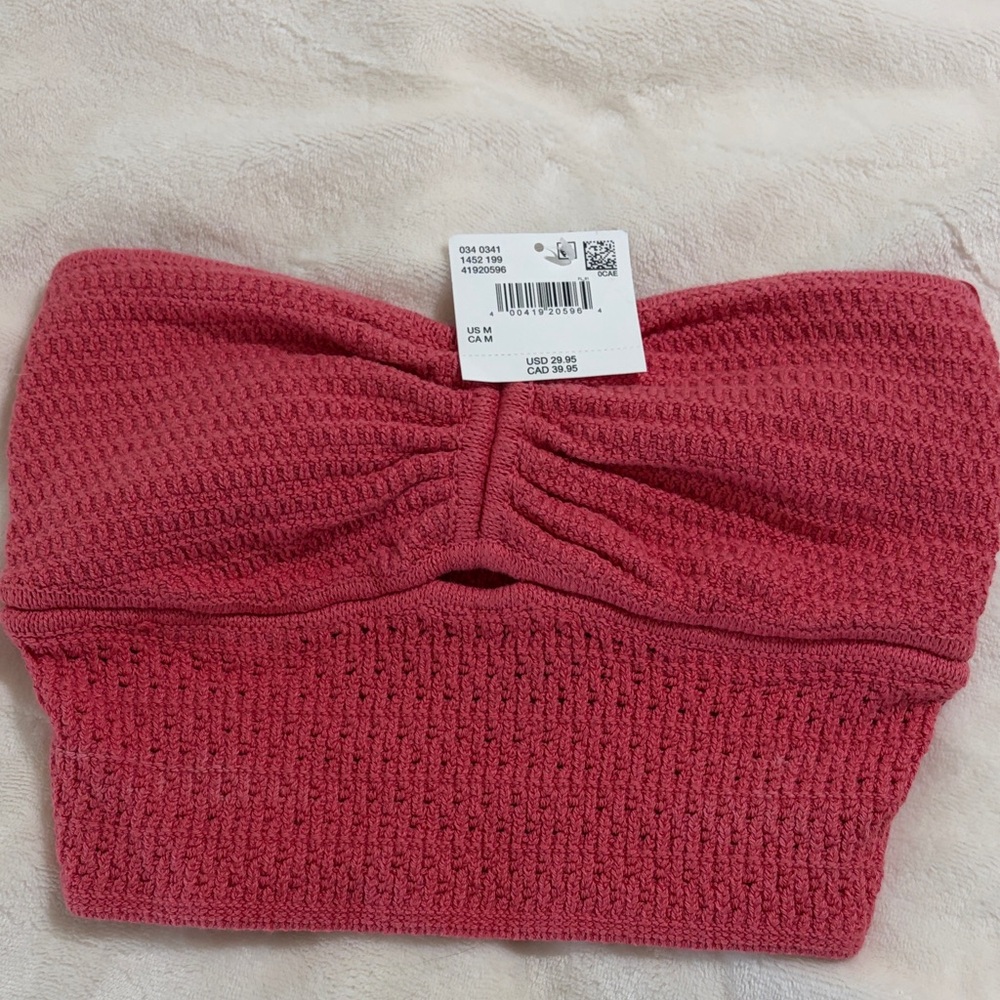 American Eagle Outfitters Pink Knit Tube Top